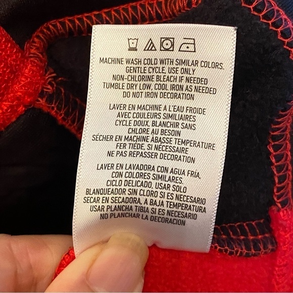 SPYDER Men Red 1/4 Zip Fleece Lined Sweater Size Large - Picture 9 of 9